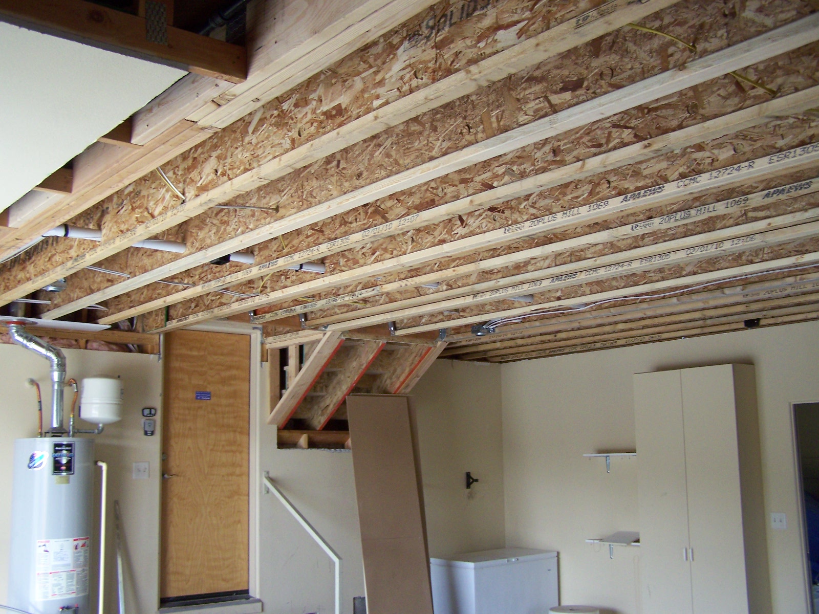 Garage Roof Trusses Replaced With New Floor Joists Shiloh
