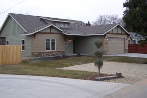 New home at 4801 W. Holmes St. in Boise.  1674 sq.ft. 3 br 2 ba single level home on 1/4 acre lot in great Bench location